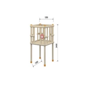 Spielturm, rechteck, offen LS 1- 001